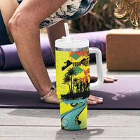 Personalized Jamaica Sleng Teng Riddim Tumbler With Handle Booyaka Booyaka - Wonder Print Shop