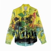 Personalized Jamaica Sleng Teng Riddim Women Casual Shirt Booyaka Booyaka - Wonder Print Shop