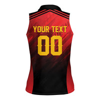 Custom Knight Riders Cricket Trinbago Women Sleeveless Polo Shirt We Are TKR