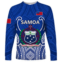 Samoa Rugby Long Sleeve Shirt Manu Samoa Go 2023 World Cup LT01