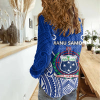 Samoa Rugby Women Casual Shirt Manu Samoa Go 2023 World Cup - Wonder Print Shop