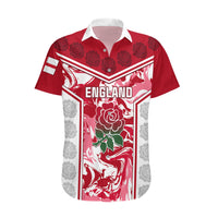 England Rugby Hawaiian Shirt The Red Rose Come On 2023 World Cup - Wonder Print Shop