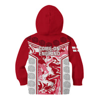England Rugby Kid Hoodie The Red Rose Come On 2023 World Cup - Wonder Print Shop