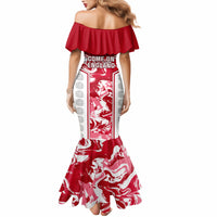 England Rugby Mermaid Dress The Red Rose Come On 2023 World Cup - Wonder Print Shop