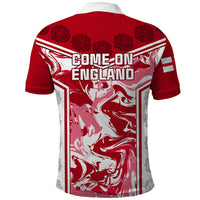 England Rugby Polo Shirt The Red Rose Come On 2023 World Cup - Wonder Print Shop