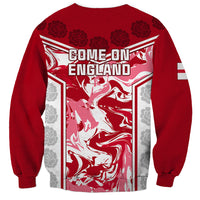 England Rugby Sweatshirt The Red Rose Come On 2023 World Cup - Wonder Print Shop