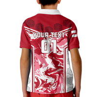 Custom England Rugby Kid Polo Shirt The Red Rose Come On 2023 World Cup - Wonder Print Shop