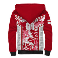 Custom England Rugby Sherpa Hoodie The Red Rose Come On 2023 World Cup - Wonder Print Shop