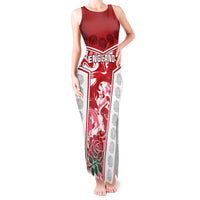 Custom England Rugby Tank Maxi Dress The Red Rose Come On 2023 World Cup - Wonder Print Shop