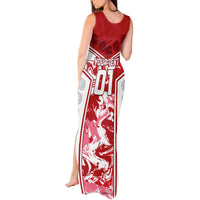 Custom England Rugby Tank Maxi Dress The Red Rose Come On 2023 World Cup - Wonder Print Shop