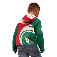 Personalised Mexico Independence Day Kid Hoodie Mexican Aztec Pattern - Wonder Print Shop