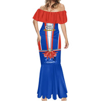 Personalised Chile Independence Day Mermaid Dress Chilean Bellflower - Wonder Print Shop
