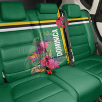 Dominica Back Car Seat Cover Waitukubuli Tropical Flower - Wonder Print Shop