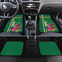 Dominica Car Mats Waitukubuli Tropical Flower - Wonder Print Shop