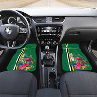 Dominica Car Mats Waitukubuli Tropical Flower - Wonder Print Shop