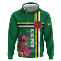 Personalized Dominica Hoodie Waitukubuli Tropical Flower - Wonder Print Shop