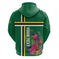 Personalized Dominica Hoodie Waitukubuli Tropical Flower - Wonder Print Shop