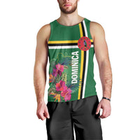Personalized Dominica Men Tank Top Waitukubuli Tropical Flower - Wonder Print Shop
