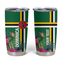 Personalized Dominica Tumbler Cup Waitukubuli Tropical Flower - Wonder Print Shop