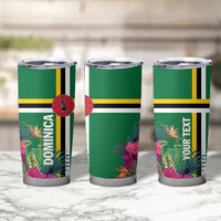 Personalized Dominica Tumbler Cup Waitukubuli Tropical Flower - Wonder Print Shop