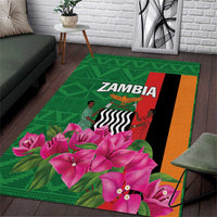 Zambia Area Rug Icitungu ca Zambia Bougainvillea - Wonder Print Shop