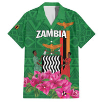 Personalized Zambia Family Matching Puletasi and Hawaiian Shirt Icitungu ca Zambia Bougainvillea - Wonder Print Shop