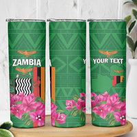 Personalized Zambia Skinny Tumbler Icitungu ca Zambia Bougainvillea - Wonder Print Shop