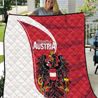 Austria National Day Quilt Republik Osterreich Black Eagle - Wonder Print Shop