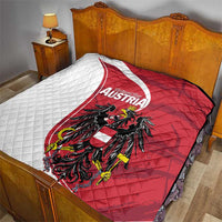 Austria National Day Quilt Republik Osterreich Black Eagle - Wonder Print Shop