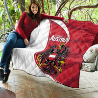 Austria National Day Quilt Republik Osterreich Black Eagle - Wonder Print Shop