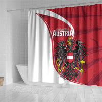 Austria National Day Shower Curtain Republik Osterreich Black Eagle