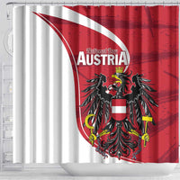 Austria National Day Shower Curtain Republik Osterreich Black Eagle