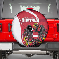 Austria National Day Spare Tire Cover Republik Osterreich Black Eagle - Wonder Print Shop