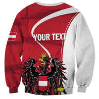 Personalized Austria National Day Sweatshirt Republik Osterreich Black Eagle - Wonder Print Shop