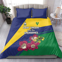 Saint Vincent and the Grenadines Bedding Set Pax et Justitia Cannonball Flower - Wonder Print Shop