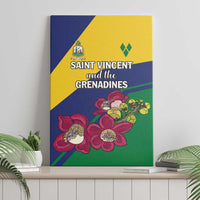 Saint Vincent and the Grenadines Canvas Wall Art Pax et Justitia Cannonball Flower - Wonder Print Shop