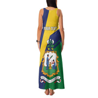 Personalized Saint Vincent and the Grenadines Family Matching Tank Maxi Dress and Hawaiian Shirt Pax et Justitia Cannonball Flower - Wonder Print Shop