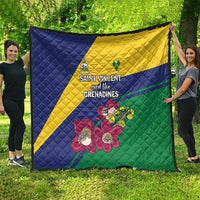 Saint Vincent and the Grenadines Quilt Pax et Justitia Cannonball Flower - Wonder Print Shop