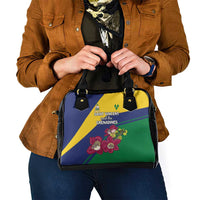 Saint Vincent and the Grenadines Shoulder Handbag Pax et Justitia Cannonball Flower