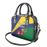 Saint Vincent and the Grenadines Shoulder Handbag Pax et Justitia Cannonball Flower