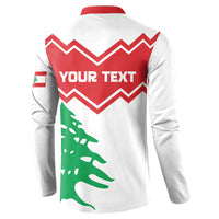 Personalized Lebanon Independence Day Button Sweatshirt Cedrus libani - Wonder Print Shop