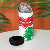 Personalized Lebanon Independence Day 4 in 1 Can Cooler Tumbler Cedrus libani - Wonder Print Shop
