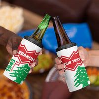 Personalized Lebanon Independence Day 4 in 1 Can Cooler Tumbler Cedrus libani - Wonder Print Shop