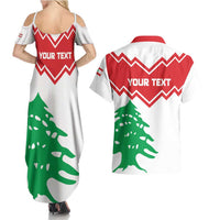 Personalized Lebanon Independence Day Couples Matching Summer Maxi Dress and Hawaiian Shirt Cedrus libani - Wonder Print Shop