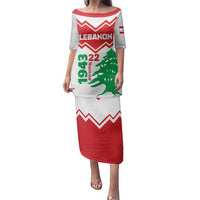 Personalized Lebanon Independence Day Family Matching Puletasi and Hawaiian Shirt Cedrus libani - Wonder Print Shop