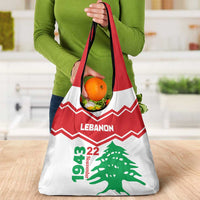 Lebanon Independence Day Grocery Bag Cedrus libani