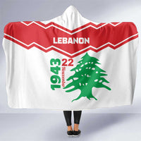 Lebanon Independence Day Hooded Blanket Cedrus libani