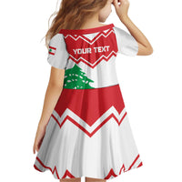 Personalized Lebanon Independence Day Kid Short Sleeve Dress Cedrus libani - Wonder Print Shop