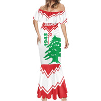 Personalized Lebanon Independence Day Mermaid Dress Cedrus libani - Wonder Print Shop
