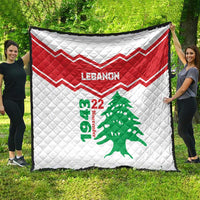 Lebanon Independence Day Quilt Cedrus libani - Wonder Print Shop